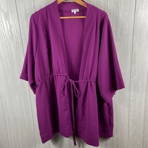 Kiyonna Purple Cardigan Size 2X